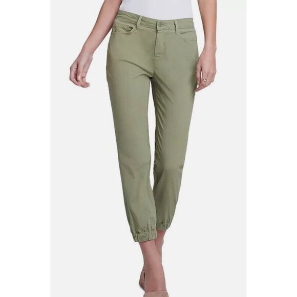 L'Agence Sz 29 Pants Mirabel Ankle Joggers Army Green Minimalist Classic Preppy - Picture 1 of 7